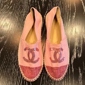 Chanel (?) espadrille flats